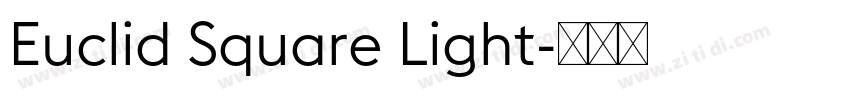 Euclid Square Light字体转换